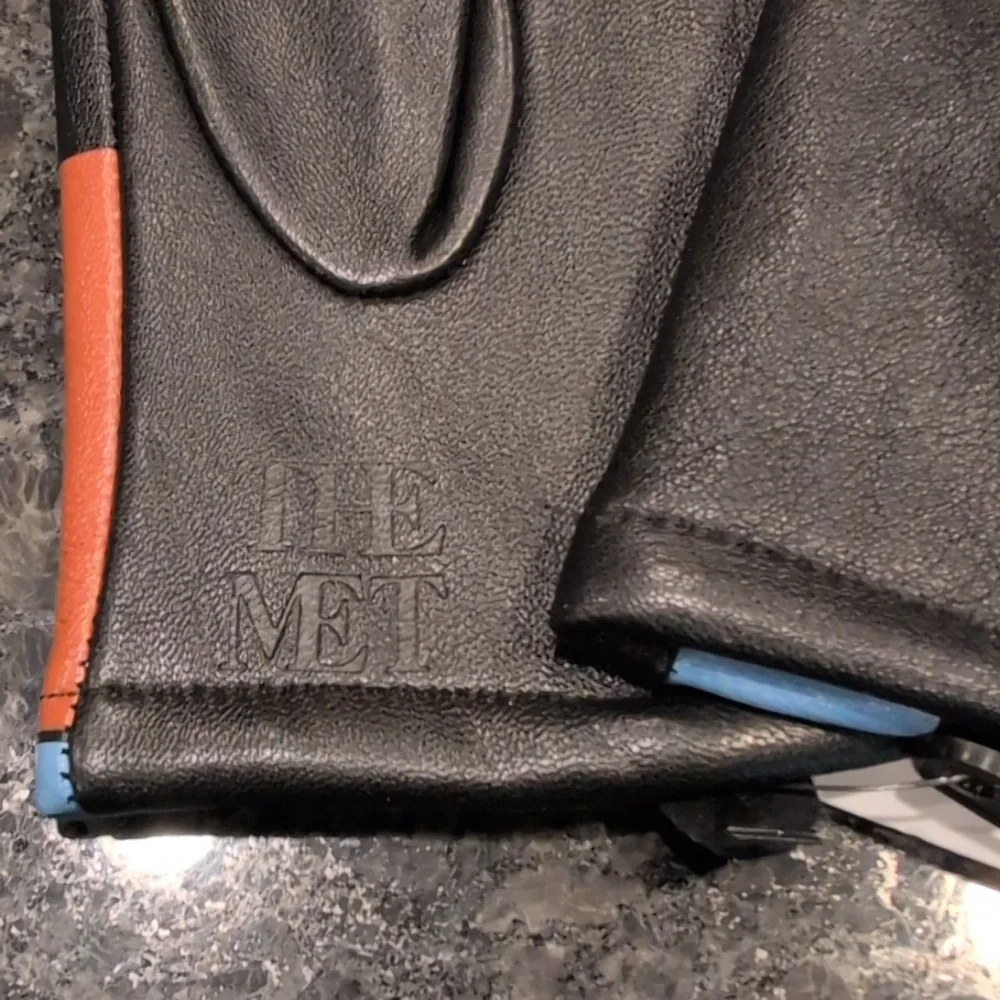 Ladies Leather Mondrian The Met Gloves Size L - Picture 6 of 7